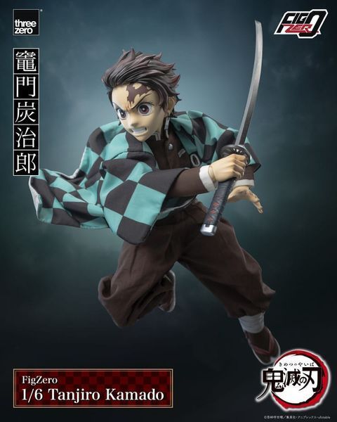 Колекційна фігурка ThreeZero Demon Slayer: Kimetsu no Yaiba FigZero Action Figure 1/6 Tanjiro Kamado 27 cm AF316 фото