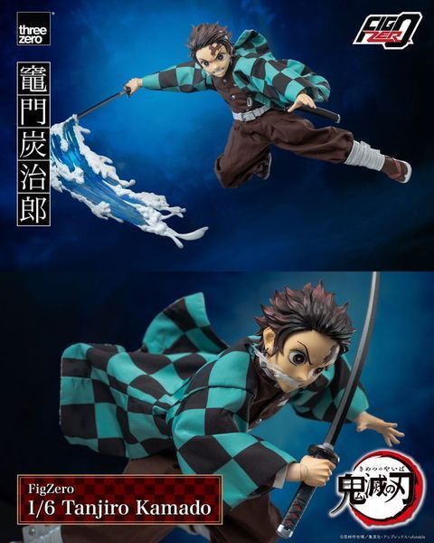 Колекційна фігурка ThreeZero Demon Slayer: Kimetsu no Yaiba FigZero Action Figure 1/6 Tanjiro Kamado 27 cm AF316 фото