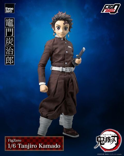 Колекційна фігурка ThreeZero Demon Slayer: Kimetsu no Yaiba FigZero Action Figure 1/6 Tanjiro Kamado 27 cm AF316 фото