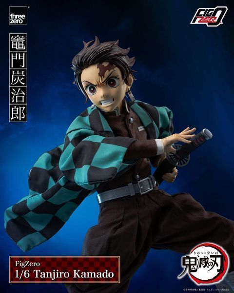 Колекційна фігурка ThreeZero Demon Slayer: Kimetsu no Yaiba FigZero Action Figure 1/6 Tanjiro Kamado 27 cm AF316 фото