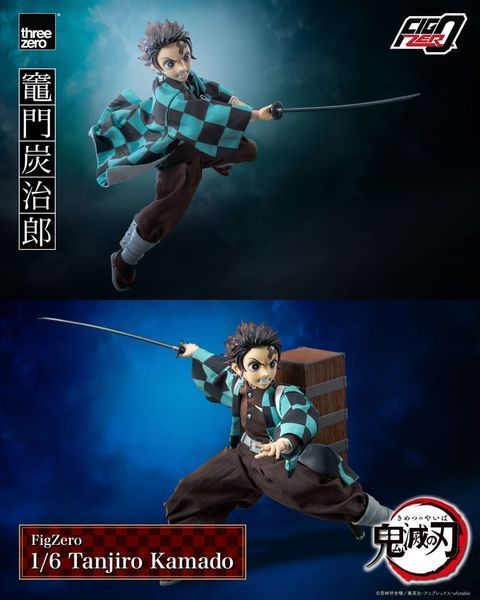 Колекційна фігурка ThreeZero Demon Slayer: Kimetsu no Yaiba FigZero Action Figure 1/6 Tanjiro Kamado 27 cm AF316 фото
