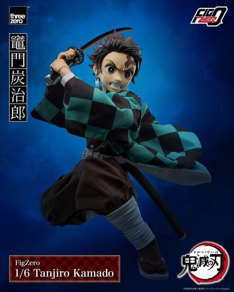 Колекційна фігурка ThreeZero Demon Slayer: Kimetsu no Yaiba FigZero Action Figure 1/6 Tanjiro Kamado 27 cm AF316 фото