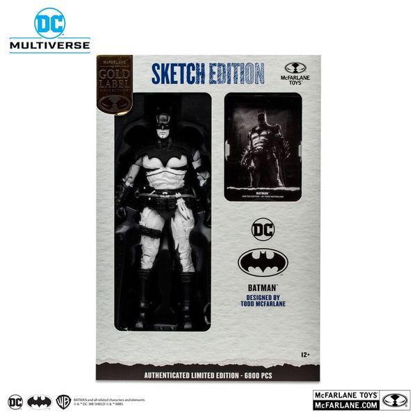 Колекційна фігурка Бетмен DC Multiverse Action Figure Batman by Todd McFarlane Sketch Edition (Gold Label) 18 см McFarlane Toys AF114 фото