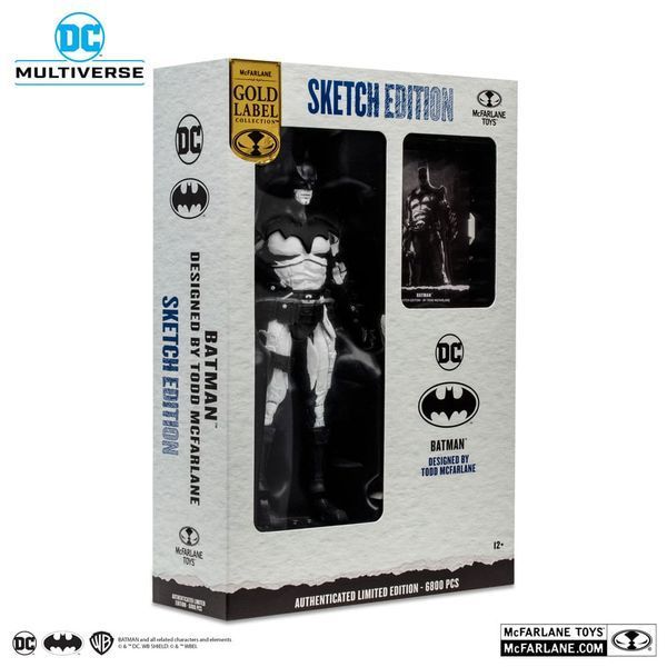 Колекційна фігурка Бетмен DC Multiverse Action Figure Batman by Todd McFarlane Sketch Edition (Gold Label) 18 см McFarlane Toys AF114 фото