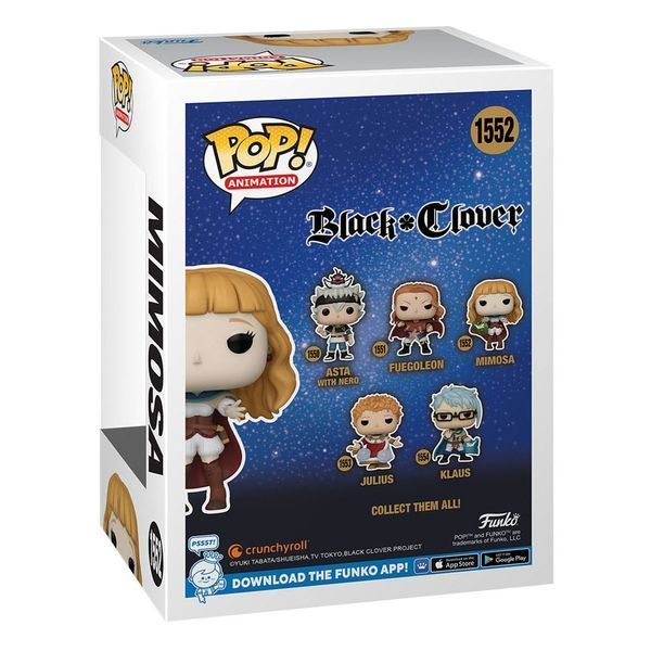 Коллекционная фигурка Funko Black Clover POP! Animation Vinyl Figure Mimosa 9 cm AF272 фото