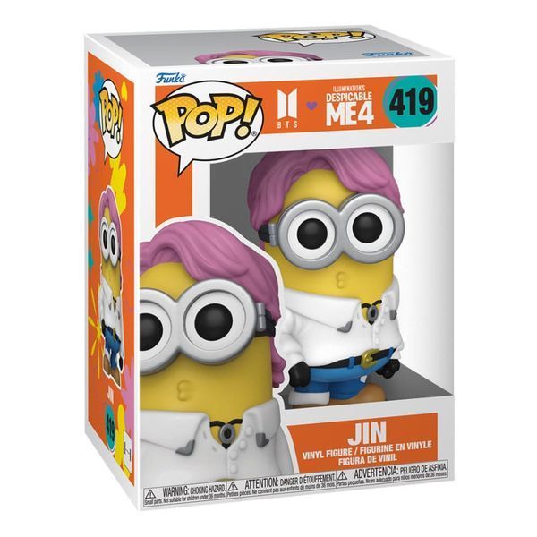 Коллекционная фигурка Funko Minions x BTS POP! Rocks Vinyl Figure Jin 9 cm AF9653 фото