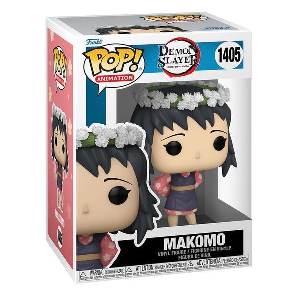 Колекційна фігурка Funko Demon Slayer: Kimetsu no Yaiba POP! Animation Figure Makomo (Flower Headdress) 9 cm AF273 фото