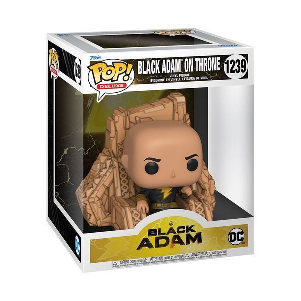 Колекційна міні-фігурка Funko Black Adam POP! Deluxe Vinyl Figure Black Adam on Throne 15 cm mf141 фото