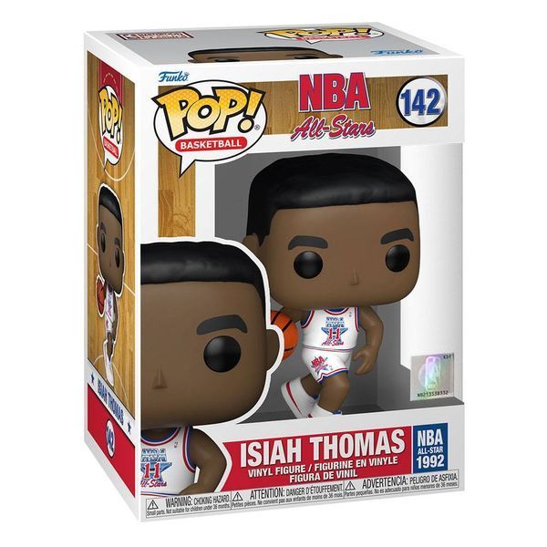 Колекційна міні-фігурка NBA Legends POP! Basketball Vinyl Figure Isiah Thomas (White All Star Uni 1992) 9 cm mf119 фото