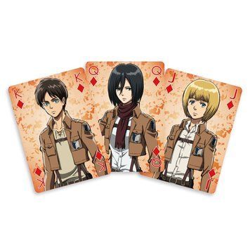 Игральные карты Sakami Merchandise Attack on Titan (52 шт., 6x9 см) SAKA18359 фото