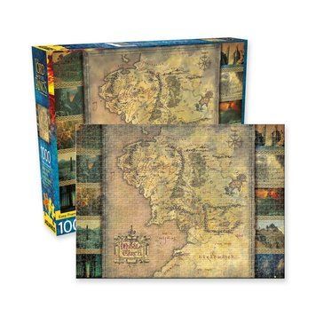 Пазл Aquarius Lord of the Rings Jigsaw Puzzle Map (1000 pieces) puzz21 фото