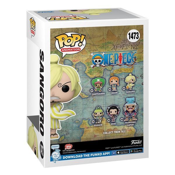 Колекційна фігурка Funko One Piece POP! Animation Vinyl Figure Sangoro (Wano) 9 cm mf169 фото