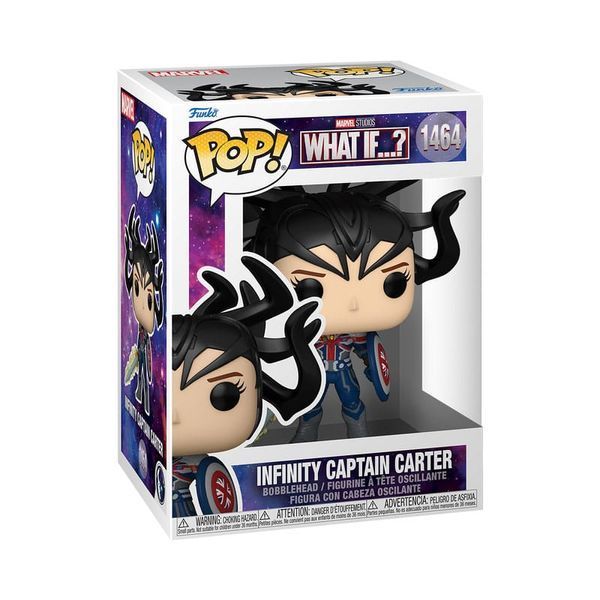 Колекційна фігурка Funko What If...? POP! Animation Vinyl Figure Infinity Captain Carter 9 cm AF321 фото