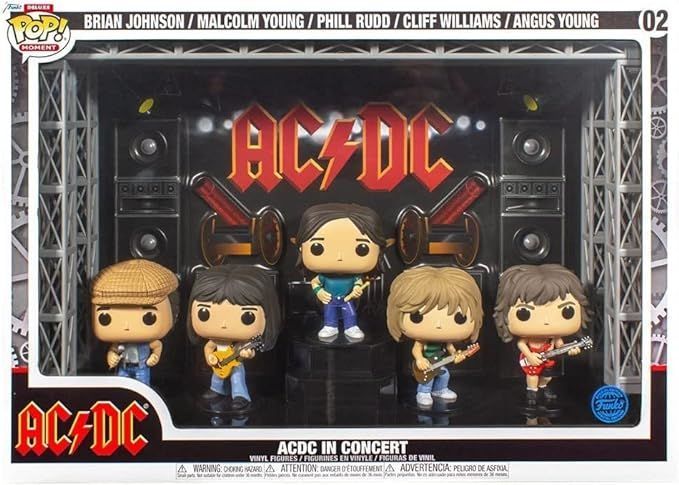Делюкс набір фігурок AC/DC POP! Moments DLX Vinyl Figure 5-Pack AC/DC in Concert 9 cm mf121 фото