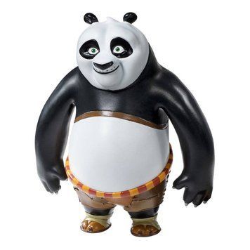Колекційна фігурка Kung Fu Panda Bendyfigs Bendable Figure Po Ping Noble Collection 15 cm  AF156 фото