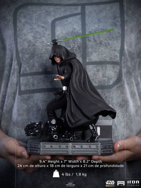 Коллекционная фигурка Звездные Войны Люк Скайуокер Star Wars The Mandalorian BDS Art Scale Statue 1/10 Luke Skywalker Combat Version 24 cm AF171 фото