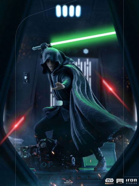 Коллекционная фигурка Звездные Войны Люк Скайуокер Star Wars The Mandalorian BDS Art Scale Statue 1/10 Luke Skywalker Combat Version 24 cm AF171 фото