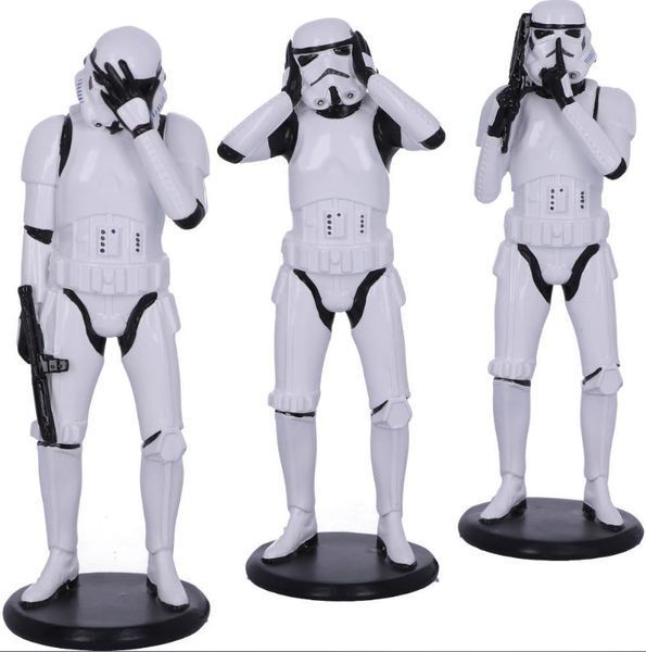 Декоративная статуэтка фигурка Three Wise Stormtrooper (Три Мудрых Штурмовика) 14 см B4889P9 фото