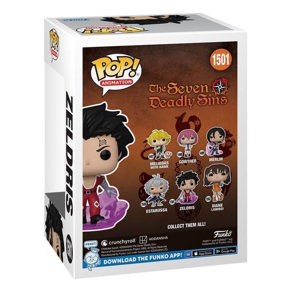 Колекційна фігурка Funko Seven Deadly Sins Pop! Animation Vinyl Figure Zeldris 9 cm AF278 фото