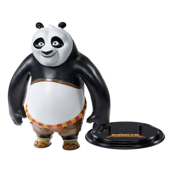 Колекційна фігурка Kung Fu Panda Bendyfigs Bendable Figure Po Ping Noble Collection 15 cm  AF156 фото