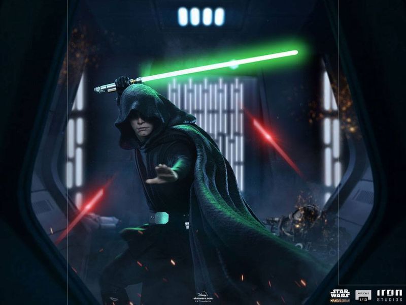 Коллекционная фигурка Звездные Войны Люк Скайуокер Star Wars The Mandalorian BDS Art Scale Statue 1/10 Luke Skywalker Combat Version 24 cm AF171 фото