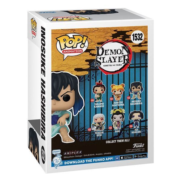 Колекційна фігурка Funko Demon Slayer: Kimetsu no Yaiba POP! Animation Figure Inosuke(Kimono) 9 cm AF279 фото