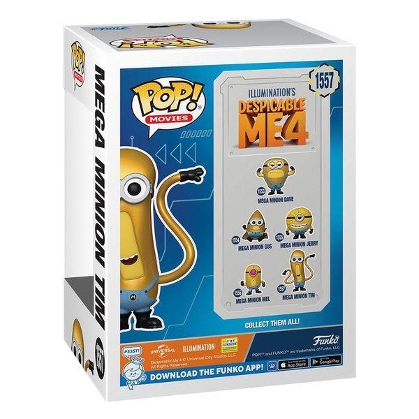 Коллекционная фигурка Funko Despicable Me 4 POP! Movies Vinyl Figure Super Tim 9 cm AF360 фото
