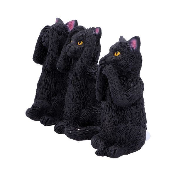 Декоративна статуетка фігурка &laquo;Три мудрі котики&raquo; (Three Wise Felines) Nemesis Now 8,5 см U4802P9 фото