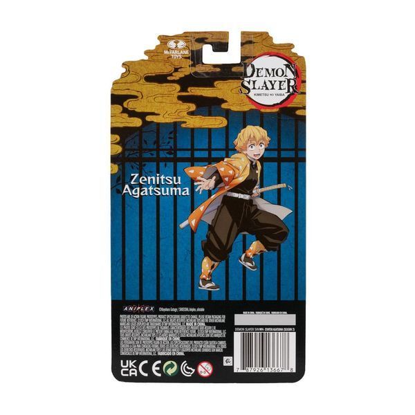 Колекційна фігурка McFarlane Toys Demon Slayer: Kimetsu no Yaiba Action Figure Zenitsu Agatsuma (Kimono) 13 cm AF341 фото