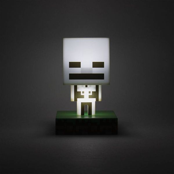 Лампа Paladone Minecraft Icon Light Minecraft Skeleton 11 cm lamp5925 фото