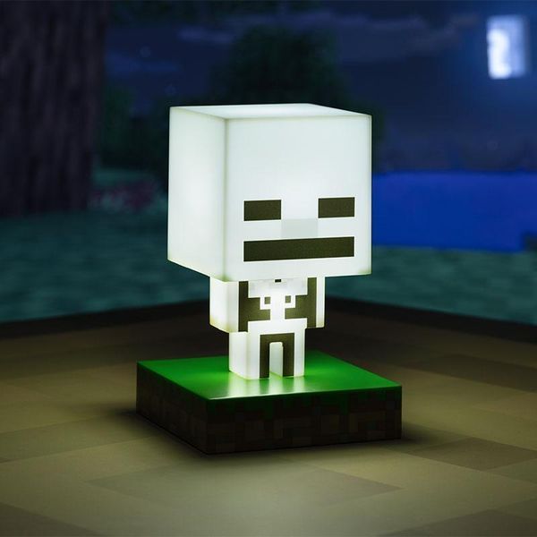 Лампа Paladone Minecraft Icon Light Minecraft Skeleton 11 cm lamp5925 фото