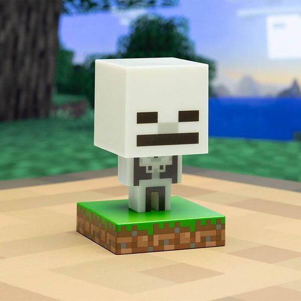 Лампа Paladone Minecraft Icon Light Minecraft Skeleton 11 cm lamp5925 фото