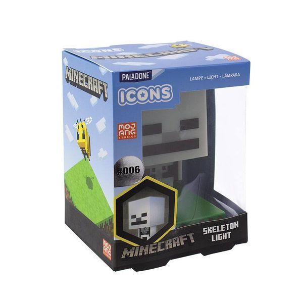 Лампа Paladone Minecraft Icon Light Minecraft Skeleton 11 cm lamp5925 фото