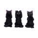 Декоративна статуетка фігурка &laquo;Три мудрі котики&raquo; (Three Wise Felines) Nemesis Now 8,5 см U4802P9 фото 1