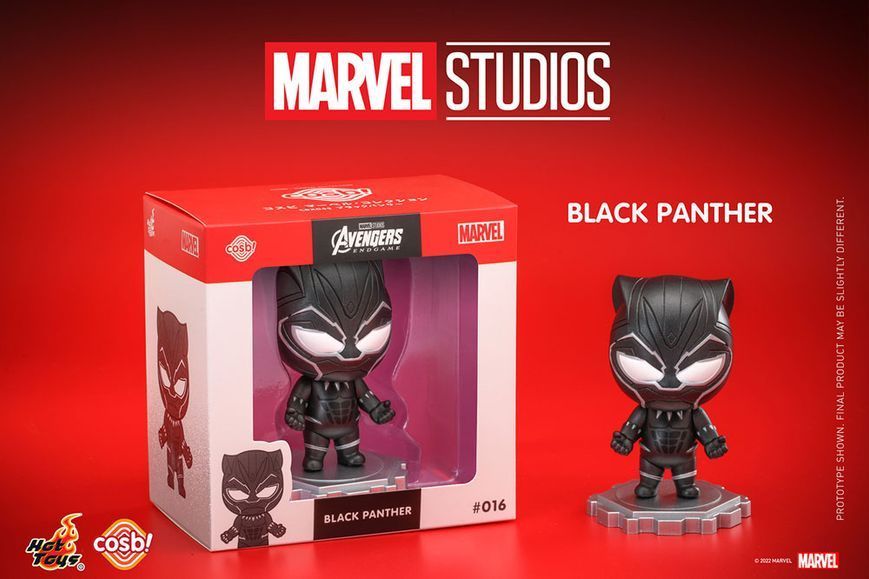 Коллекционная мини-фигурка Marvel Черная Пантера Avengers: Endgame Cosbi Mini Figure Black Panther 8 cm Hot Toys mf118 фото