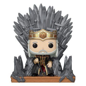 Колекційна фігурка Funko House of the Dragon POP! Deluxe Vinyl Figure Viserys on Throne 9 cm mf172 фото