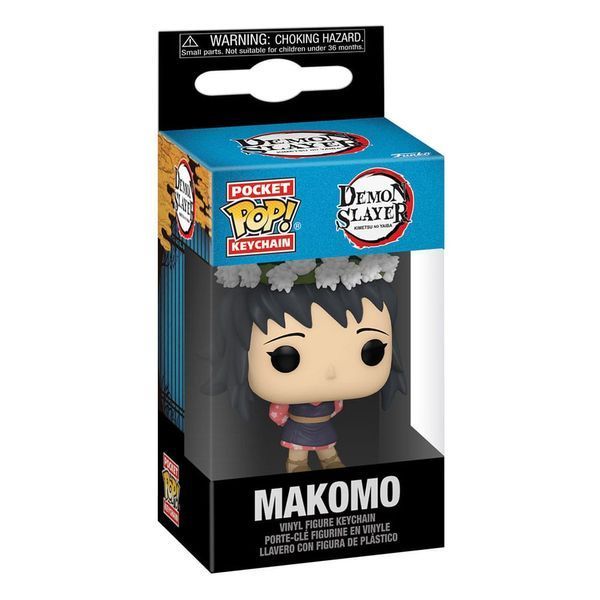 Брелок Funko Demon Slayer: Kimetsu no Yaiba POP! Vinyl Keychains Makomo (Flower Headdress) 4 cm  kc003 фото