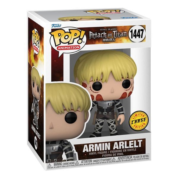 Коллекционная фигурка Funko Attack on Titan POP! Анимация Vinyl Figures Armin Arlert 9 cm (Chase) mf147 фото