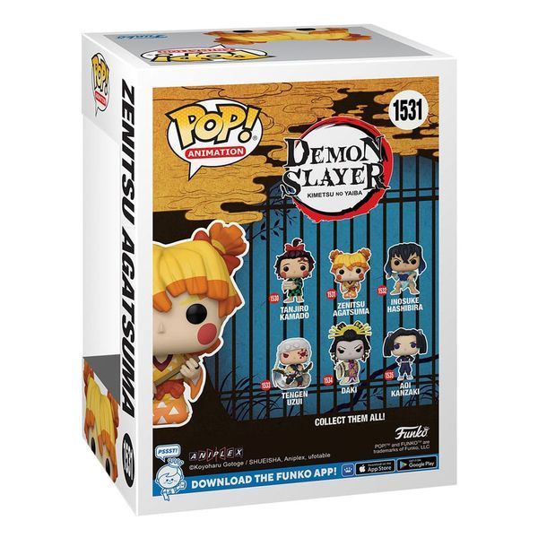 Коллекционная фигурка Funko Demon Slayer: Kimetsu no Yaiba POP! Animation Figure Zenitsu(Kimono) 9 cm AF280 фото