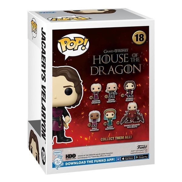 Колекційна фігурка Funko House of the Dragon POP! TV Vinyl Figure Jarcarys Valaryon 9 cm AF361 фото