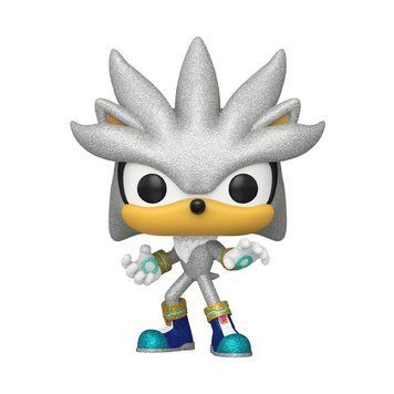 Колекційна фігурка Funko Sonic The Hedgehog POP! Games Vinyl Figure Silver The Hedgehog (FL) 9 cm AF2270 фото