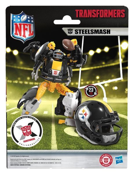 Фігурка Hasbro Transformers x NFL &mdash; Pittsburgh Steelers: Steelsmash (14 см) HASG2334 фото
