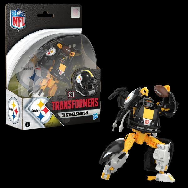 Фігурка Hasbro Transformers x NFL &mdash; Pittsburgh Steelers: Steelsmash (14 см) HASG2334 фото