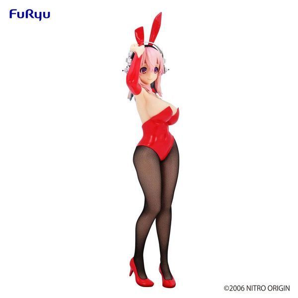 Коллекционная фигурка Furyu Super Sonico BiCute Bunnies PVC Statue Super Sonico Red Ver. 28 cm AF203 фото