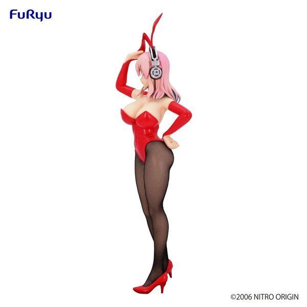 Коллекционная фигурка Furyu Super Sonico BiCute Bunnies PVC Statue Super Sonico Red Ver. 28 cm AF203 фото