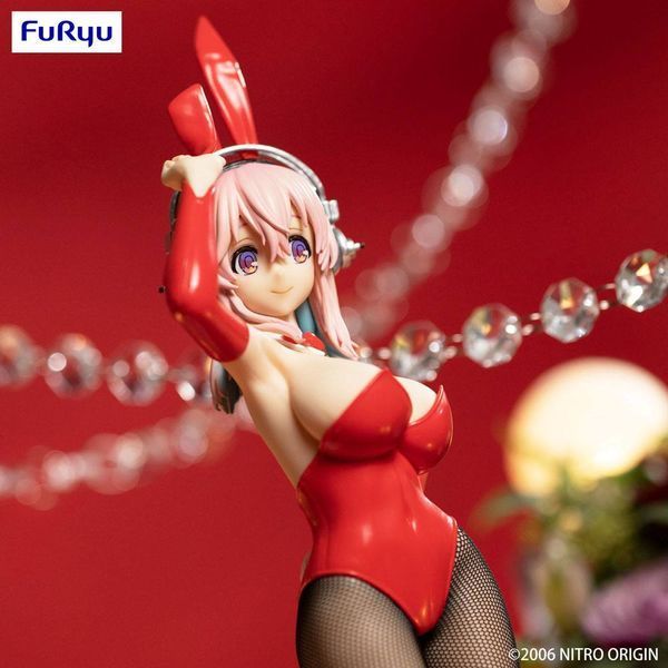 Коллекционная фигурка Furyu Super Sonico BiCute Bunnies PVC Statue Super Sonico Red Ver. 28 cm AF203 фото