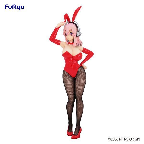Коллекционная фигурка Furyu Super Sonico BiCute Bunnies PVC Statue Super Sonico Red Ver. 28 cm AF203 фото
