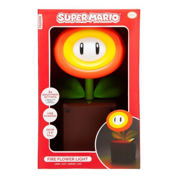 Светильник Paladone Super Mario Light Fire Flower 25 см PP14360NN фото
