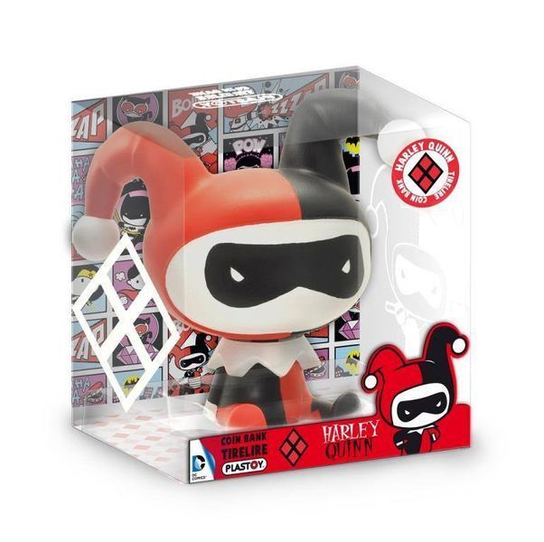 Фигурка &ndash; копилка Plastoy Justice League Chibi Bust Bank Harley Quinn 17 cm cb003 фото