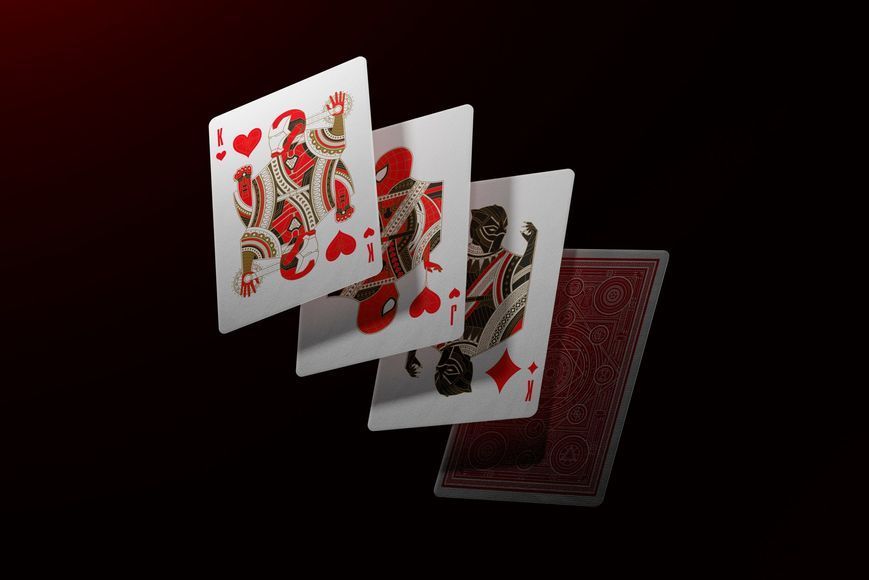 Гральні карти Theory11 Avengers: The Infinity Saga Playing Cards Red (52 шт.) T11-AVENGERS-DECK-RED фото